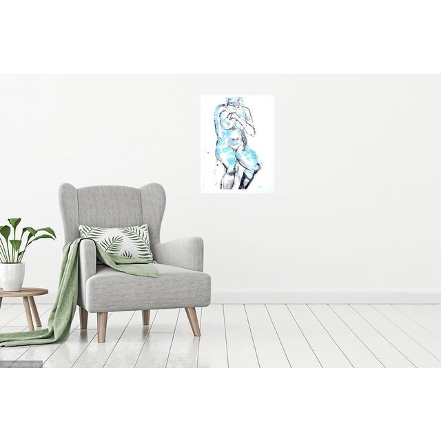 "Woman" Contemporary Nude Figure Drawing by Martha Holden For Sale In Los Angeles - Image 6 of 6