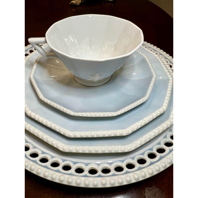 An extraordinary museum quality service in the iconic 12 sided Perl blue. This is not standard retail stock. It is...