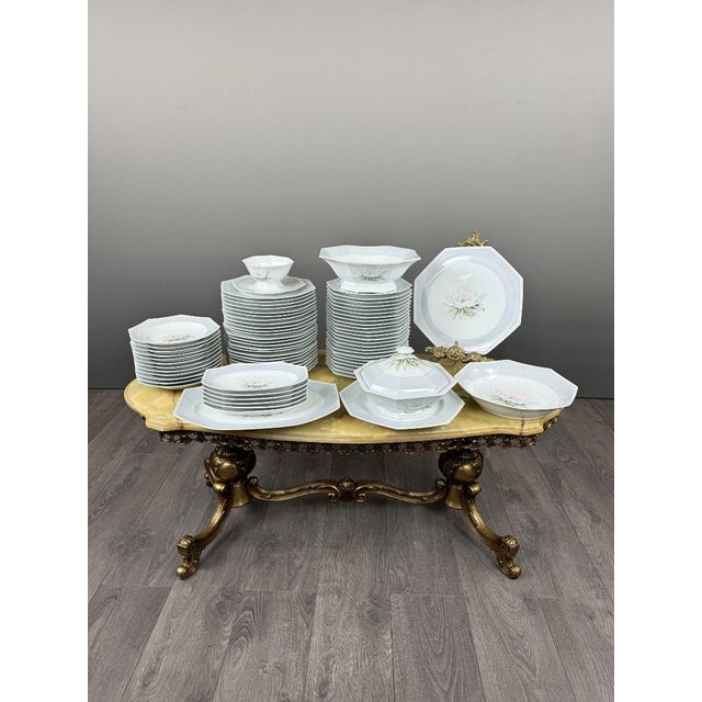 20th Century Porcelain Dinner Service from Limoges, Set of 71 For Sale - Image 4 of 11