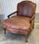 Late 20th Century Old Hickory Tannery Leather Upholstered Bergere Chair For Sale - Image 11 of 12
