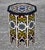 Maroon Moroccan Hand-Painted Accent Table For Sale In Orlando - Image 6 of 6
