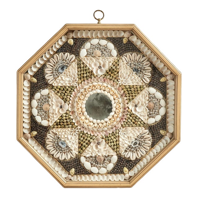 Vintage Sailors Valentine With Mirror For Sale