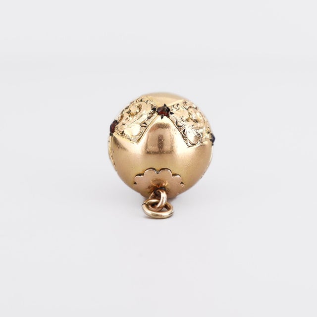 Antique Victorian / Aesthetic Period Gold Plated Bracelet Charm or Watch Fob For Sale - Image 9 of 9