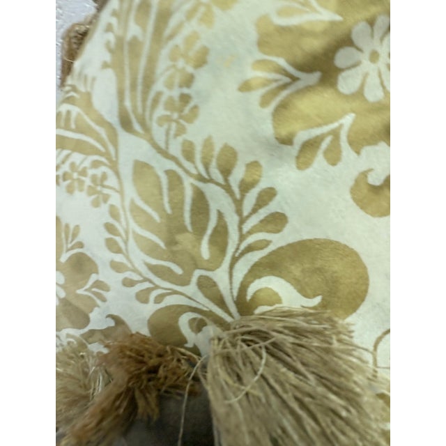 Fortuny Vintage Handcrafted Italian Fortuny Pillows/a Pair For Sale - Image 4 of 10