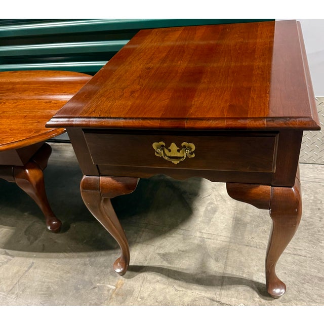 Mid-Century Modern Mid 20th Century Queen Anne Style Table Set For Sale - Image 3 of 12