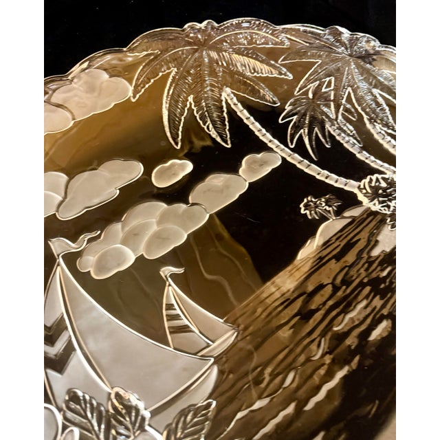 1980s Mikasa Santa Cruz Crystal Large Platter For Sale - Image 9 of 12