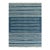 Rug & Kilim's Contemporary Dhurrie Rug in Blue and Off-White Stripes - 8x10 For Sale
