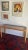 1970s Vintage Console Table Wood & Tinted Glass For Sale - Image 4 of 8