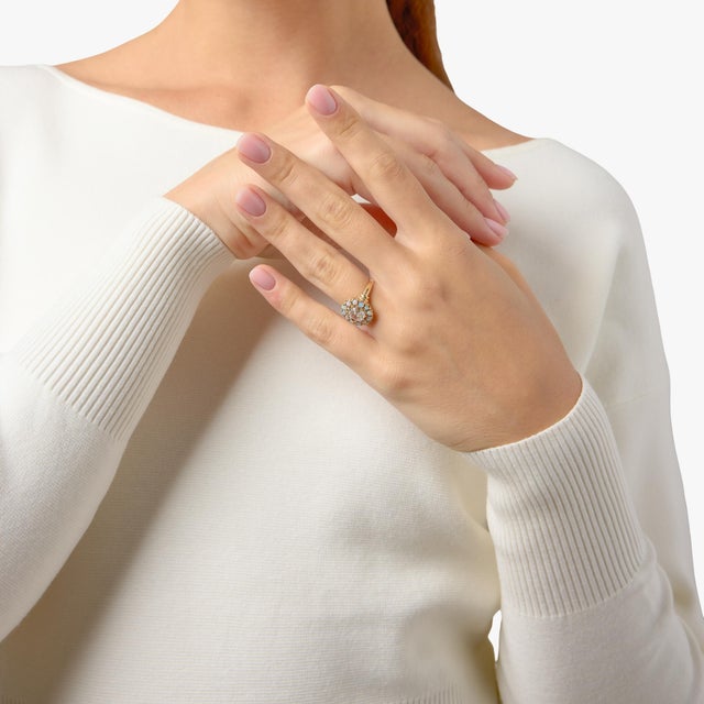 19th Century Victorian Gia 1.04 Carat Old Mine Cut Diamond 9k Yellow Gold Ring, Size 6.5 For Sale - Image 4 of 7