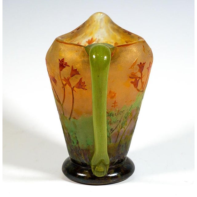 Art Nouveau Rain of Fire Vase with Coralbell Decor from Daum Nancy, France, 1900 For Sale - Image 5 of 8