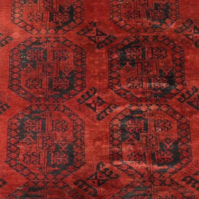 Vintage Bokara Rug, Afghanistan For Sale - Image 4 of 8