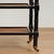 Pair of Vintage British Colonial Style Faux Bamboo Three Tiered Caned Stands For Sale - Image 10 of 17