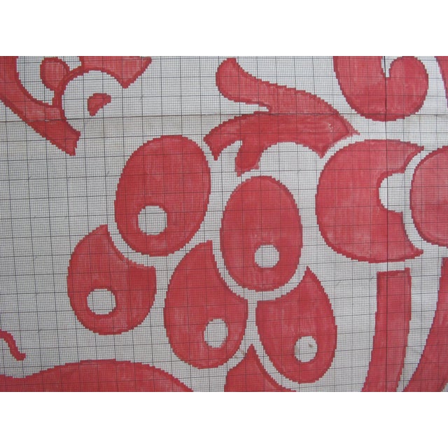 1900 - 1909 Antique French Textile Design For Sale - Image 5 of 8