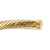 Metal David Yurman Cablespira X 14k Yellow Gold 6mm Ct Diamond Cuff Bangle Bracelet For Sale - Image 7 of 8