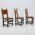 Tan Antique Swedish Folk Art Farm Country Dining Chairs in Pine and Tan Leather, 1890s For Sale - Image 8 of 11