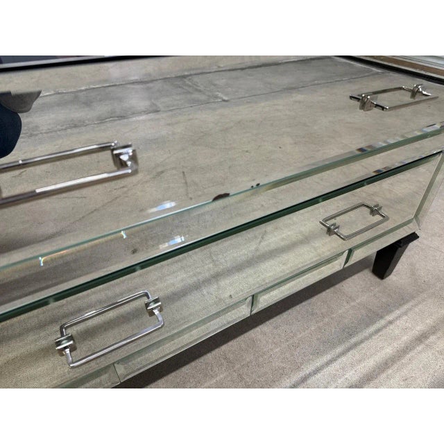 Wood Edward Mirrored Chest For Sale - Image 7 of 10