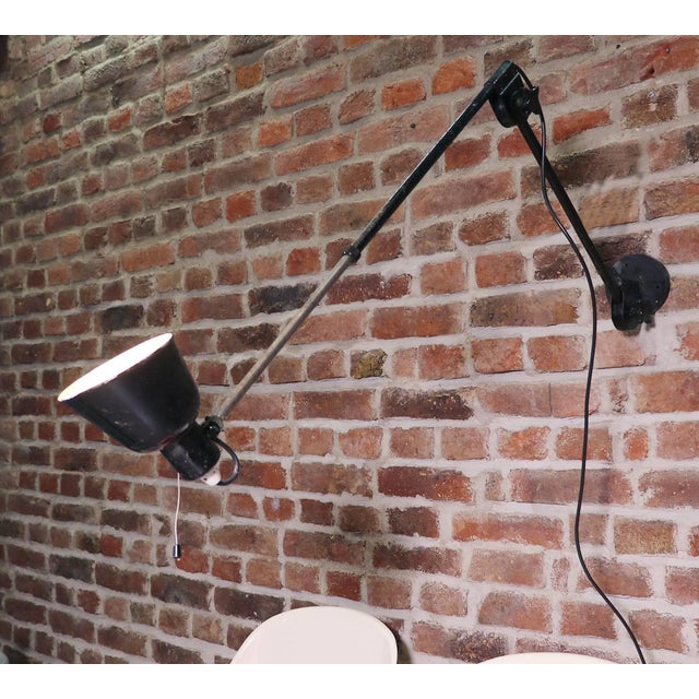 Vintage Industrial Adjustable Articulated Telescopic Lamp For Sale - Image 4 of 11