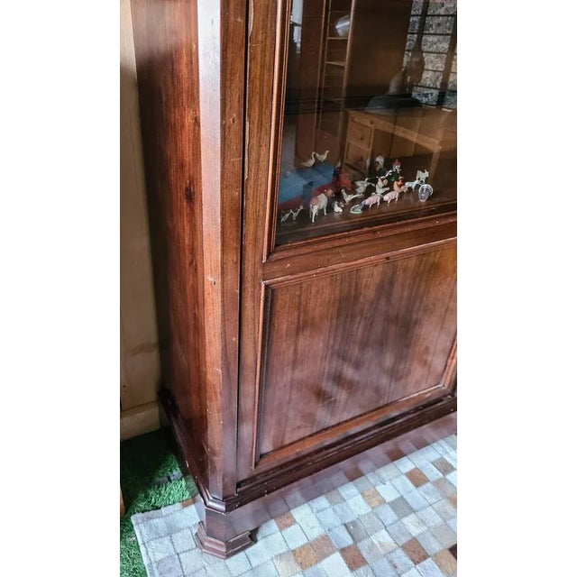 Wood Large Walnut Veneer & Oak Cabinet For Sale - Image 7 of 16