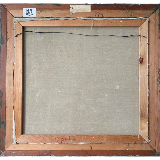 1960s Vintage Still Life Onions Oil Painting Signed For Sale - Image 11 of 13