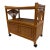 Vintage Coastal Rattan Bar Cart For Sale