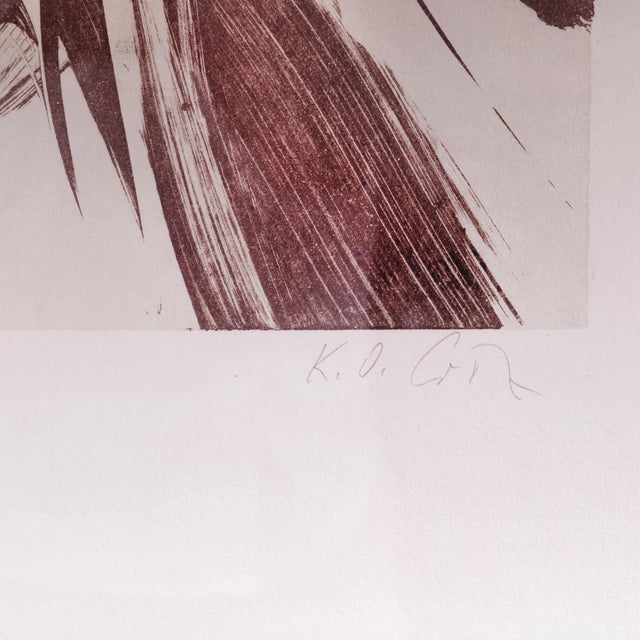 Karl Otto Götz (1914 Aachen - 2017 Wolfenacker) Color lithograph "untitled", signed and dated, created 1967, framed behind...