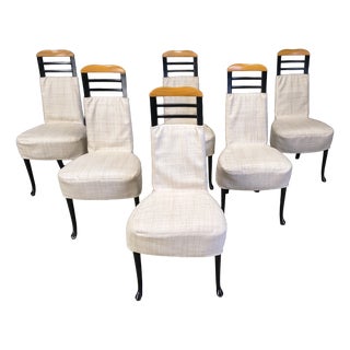 Vintage Dining Chairs from Giorgetti, 1970s, Set of 6 For Sale