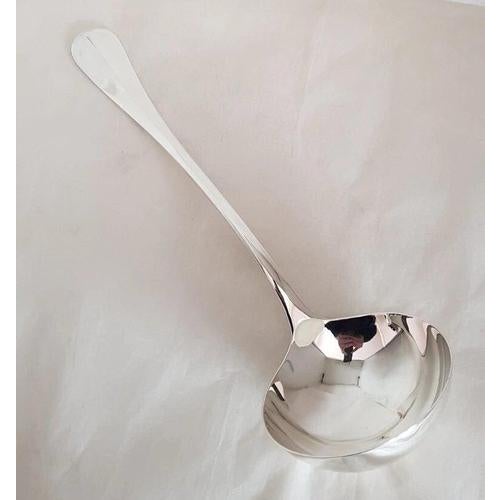 Antique George V Sterling Silver Soup Punch Ladle from Atkin Brothers, 1929 For Sale - Image 13 of 18