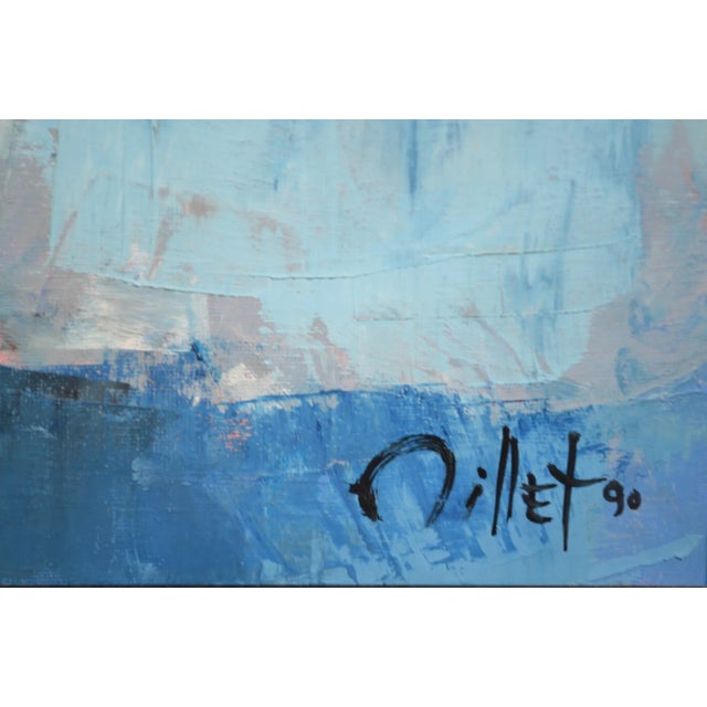 1990s j.j. Millet "Ships in Rough Seas" Signed and Dated Oil on Canvas For Sale - Image 5 of 12