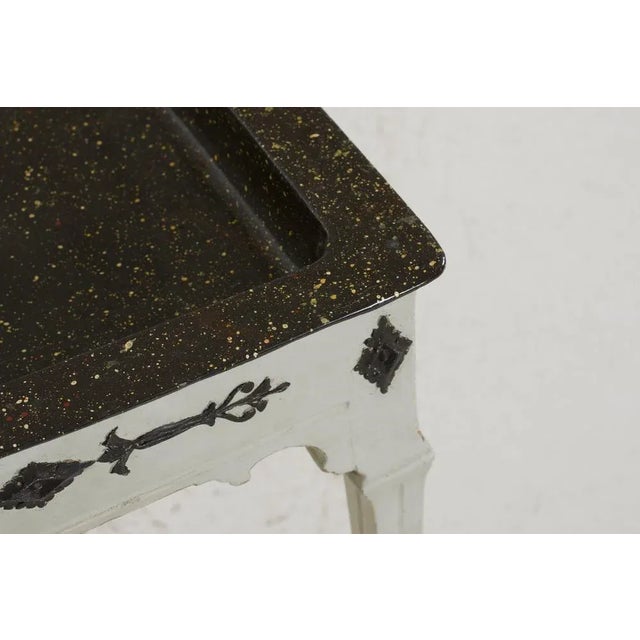 Black Gustavian Tray Table, 1770s For Sale - Image 8 of 9
