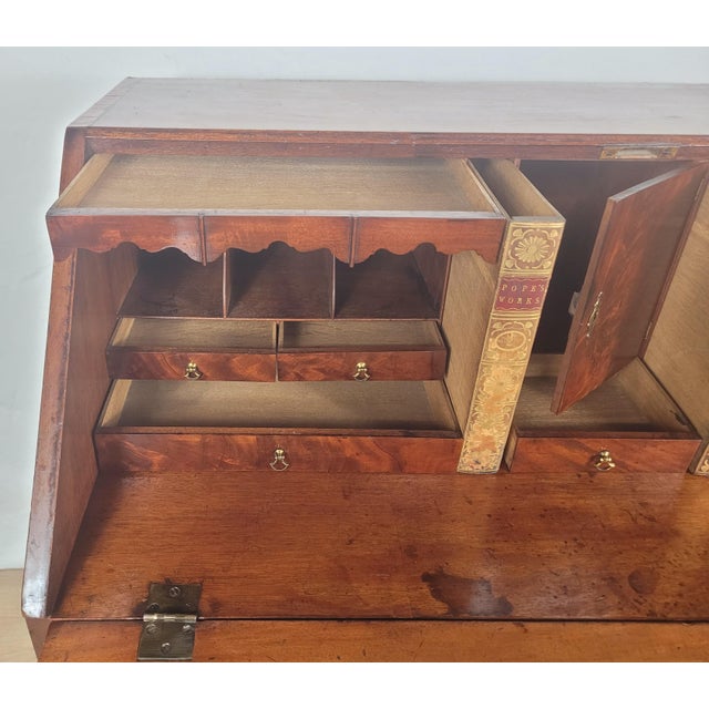 Brown 18th Century English George III Writing Bureau, 1800 For Sale - Image 8 of 18