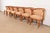 Romweber Harold Schwartz for Romweber Mid-Century Modern Sculpted Oak Dining Armchairs, Set of Six For Sale - Image 4 of 12