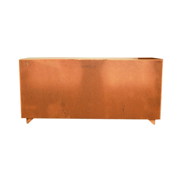 1970s Mid-Century Milo Baughman Style Burl Wood Sideboard For Sale - Image 12 of 12