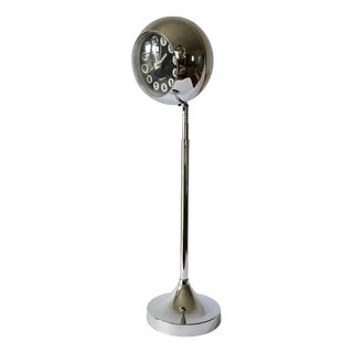 Vintage Space Age Telescopic Table Eyeball Clock by Christian Koban, 1977 For Sale