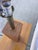 Chestnut Vintage Laurel Walnut and Brass Table Lamp For Sale - Image 8 of 12