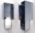 Pair of Mid-Century Modern Angular Chrome Wall Sconces For Sale In New York - Image 6 of 7