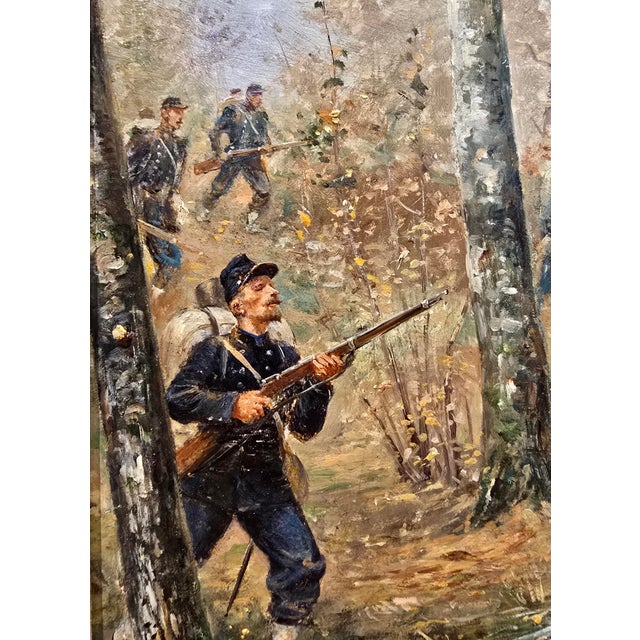 Brown Paul Émile Léon Perboyre- 19th Century French Military Scene Oil Painting For Sale - Image 8 of 11