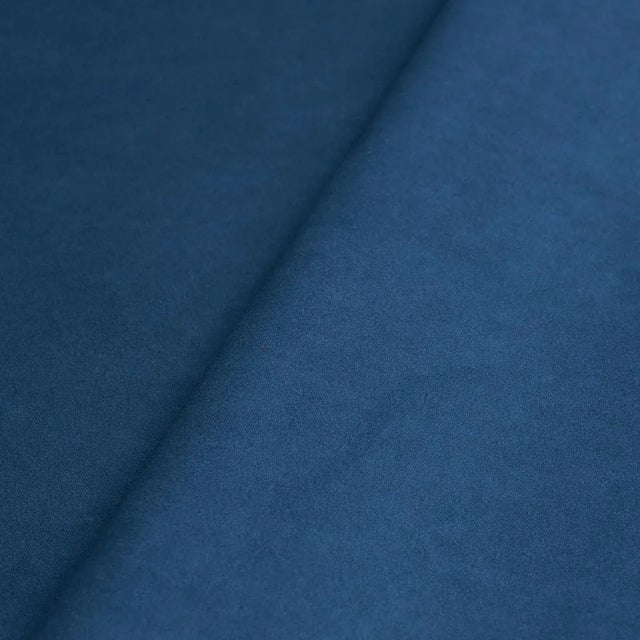 Transitional Schumacher Vegan Suede Fabric in Indigo For Sale - Image 3 of 4