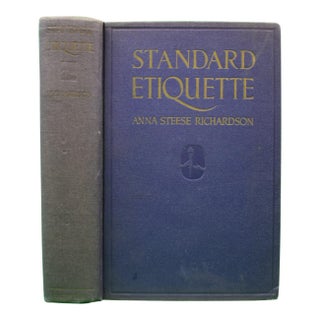 "Standard Etiquette" 1925 Richardson, Anna Steese For Sale
