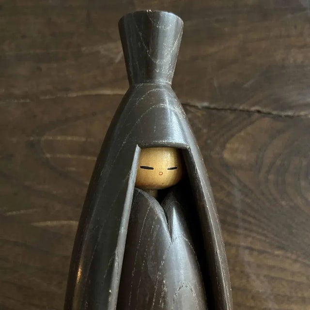 1960s Vintage Japanese Sosaku Kokeshi by Shozan Shido For Sale - Image 5 of 13