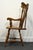 Ethan Allen Hand Decorated Hitchcock Inspired Solid Maple Fiddleback Duxbury Accent Arm Chair 14-6072a - 601 Nutmeg Finish For Sale In Kansas City - Image 6 of 11