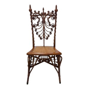 19th C Rattan, Cane and Wood Chair. Heywood, Wakefield