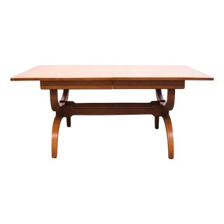 Unique Furniture Solid Oak Southwestern Mediterranean 66" Trestle Dining Table 5551 – American Fiesta Finish For Sale