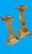 Hollywood Regency 20th Century MCM Polished Brass Candle Holders - A Pair For Sale - Image 4 of 10
