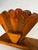 Wood Vintage Boho Chic Arched Fan Solid Wood Napkin Holder For Sale - Image 7 of 10