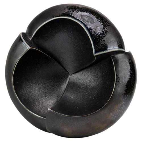 Black Three Point Bowl by Olivia Tani For Sale - Image 8 of 8