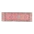 Antique Vintage Turkish Oushak Handmade Wool Cotton Pink Runner Rug For Sale