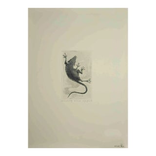 Leo Guida, Flight of the Rat, Original Etching, 1973 For Sale