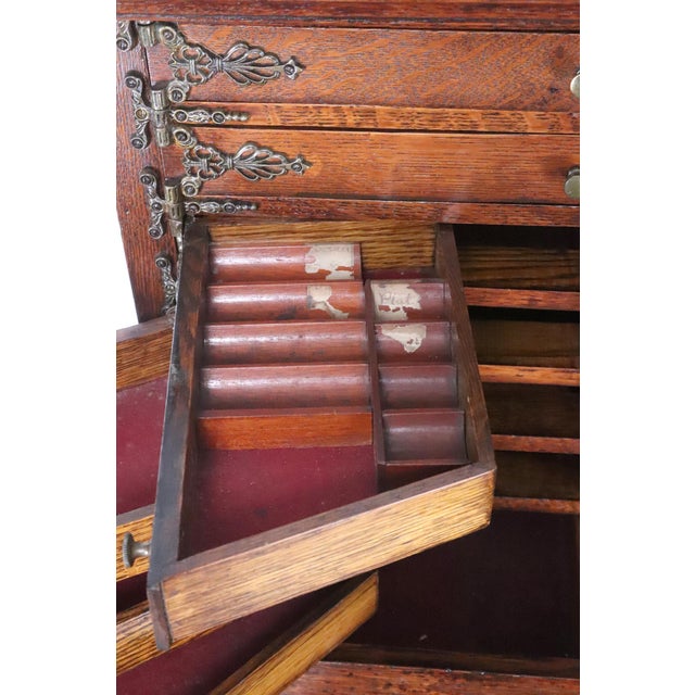 Wood Antique 1890s Ransom & Randolph Co. Dental Cabinet For Sale - Image 7 of 16