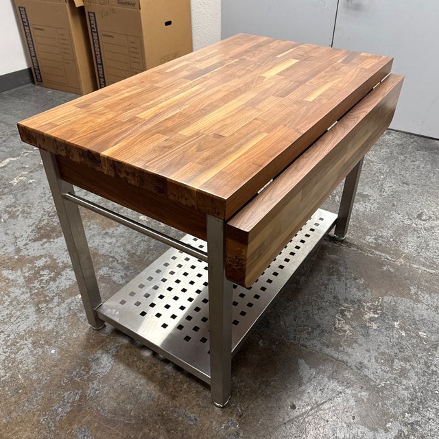 John Boos Cucina Americana Grande Butcher Block Prep Table For Sale In San Francisco - Image 6 of 12