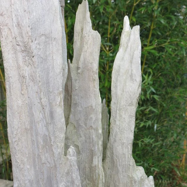 Large Wooden Brutalist Garden Sculpture For Sale - Image 12 of 13